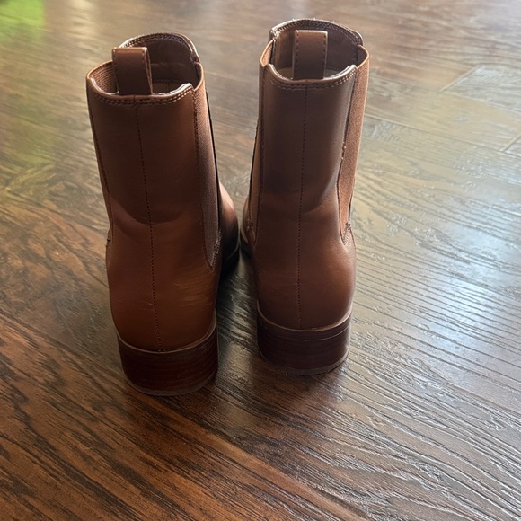 J. Crew Tan Vegan Faux Leather Ankle Boots - Picture 6 of 16